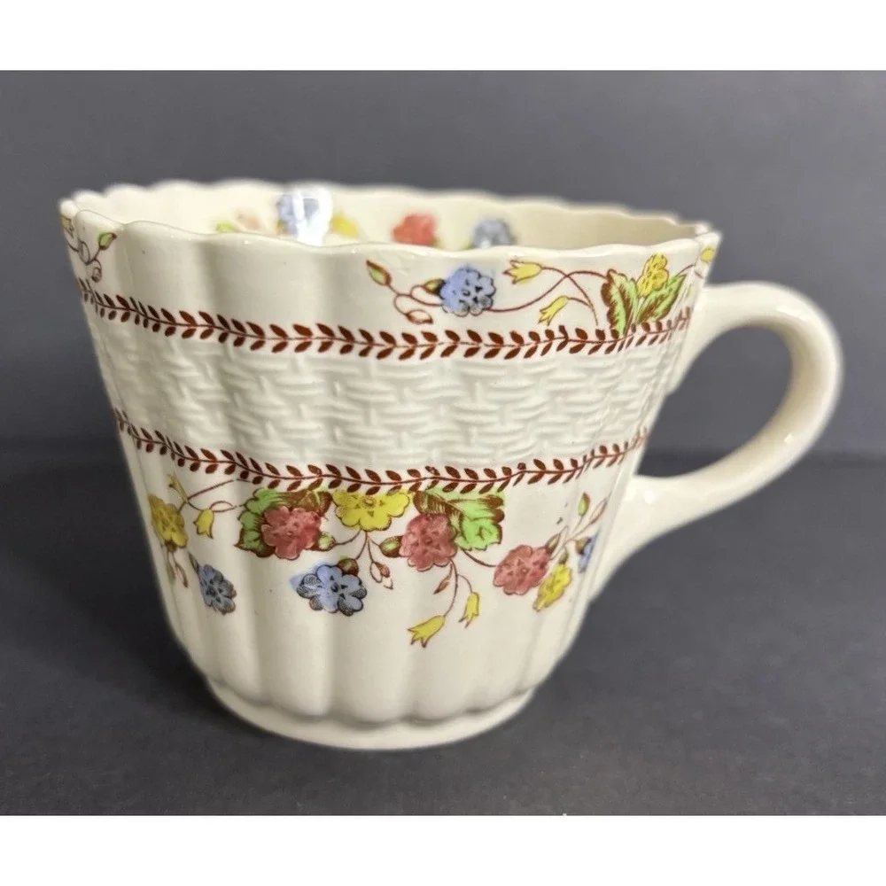 4 Copeland Spode Cowslip Cups Floral 2 3/4
